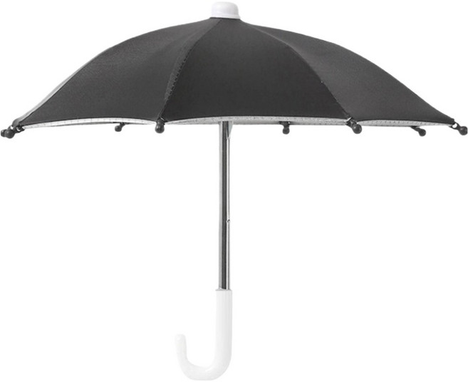 노이원 야외촬영 휴대폰 전용 촬영우산 블랙 + 홀더 27cm, 1개