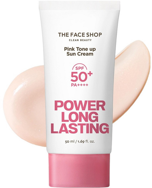 더페이스샵 파워 롱래스팅 핑크 톤업 선크림 SPF50+ PA++++, 50ml, 1개