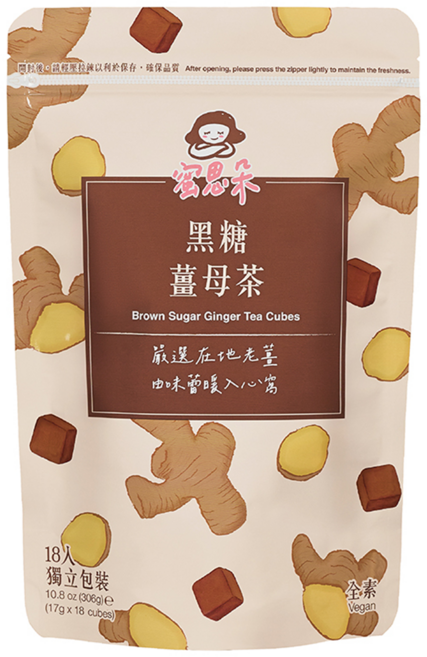 蜜思朵 黑糖薑母茶, 17g, 1袋, 18入