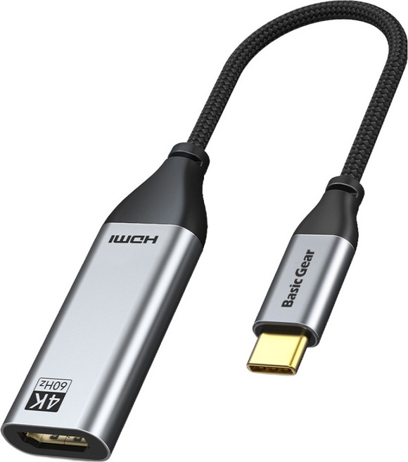 Basic Gear USB Type-C to HDMI 轉接頭, 1個