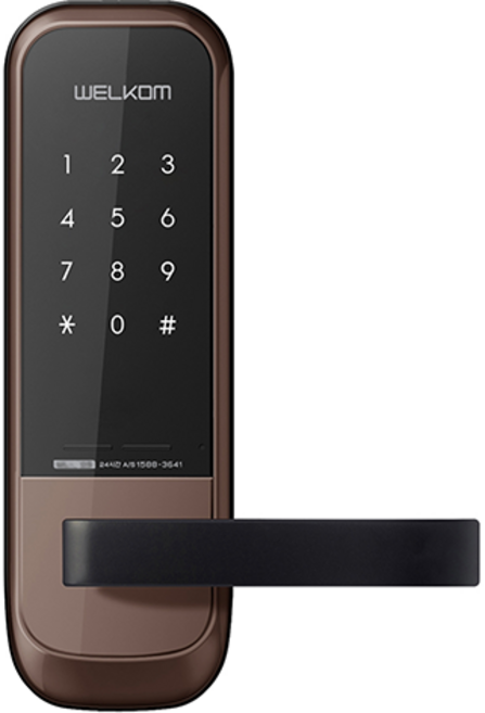 SOLITY WELCOM 免鑽孔木門用密碼專用電子鎖, WL-105N, 顧客自行安裝