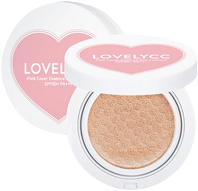 러블리씨씨 핑크 커버 에센스 선쿠션 SPF50+ PA+++ C19, 15g, 1개, 19호