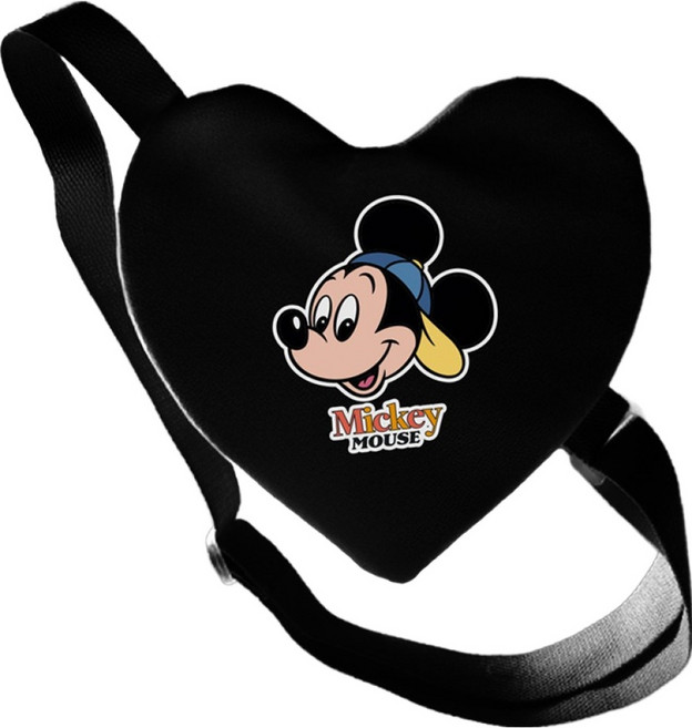 골드래빗 D 미키미니 하트 캔버스백