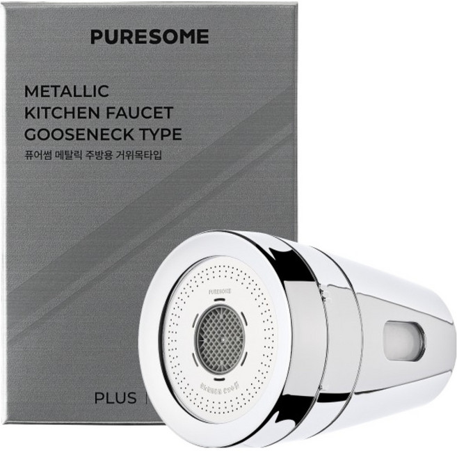 퓨어썸 바디럽 메탈릭 주방용 필터 거위목&코브라 타입 세트, 1개