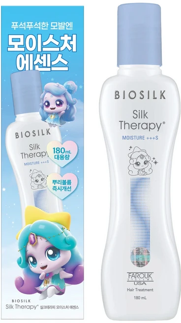 실크테라피 티니핑 에디션 모이스처 헤어 에센스, 1개, 180ml - 쿠팡