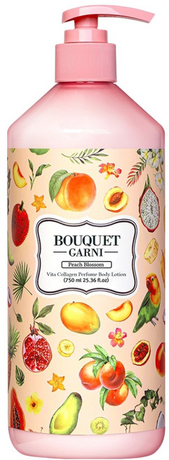 부케가르니 비타 콜라겐 퍼퓸 바디로션 피치블라썸, 750ml, 1개