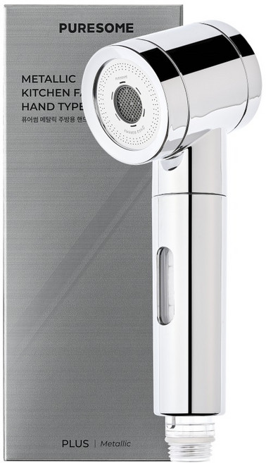 퓨어썸 바디럽 메탈릭 주방용 필터 핸드타입 세트, 1개