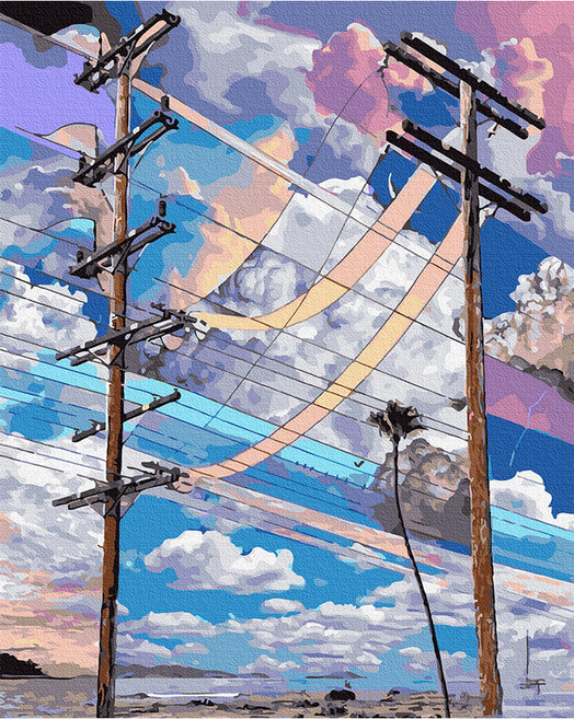 플레이어바웃 DIY 유화 그림그리기 세트 40 x 50 cm, 유선의 풍경(GX44084), 1세트