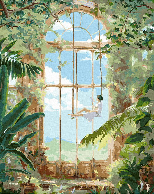 플레이어바웃 DIY 유화 그림그리기 세트 40 x 50 cm, 숲의 아이(G683), 1세트