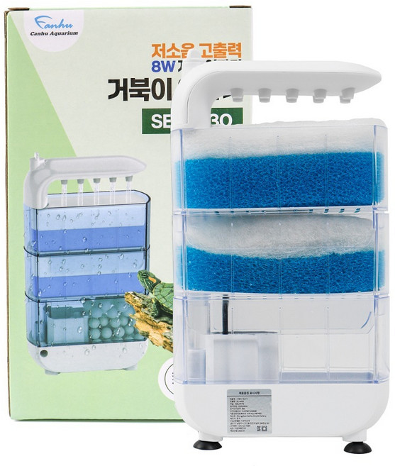 칸후아쿠아리움 거북이 여과기 SE-H430, 1개, 8W