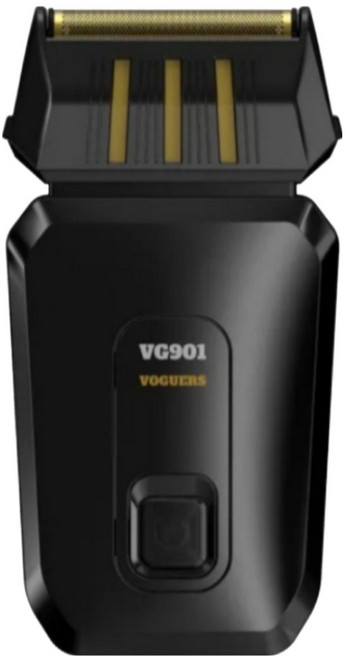 VOGUERS 잔털정리 마무리용 휴대용 전기면도기, VG-901, 블랙
