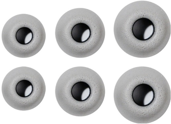 구스페리 갤럭시 버즈3 FE 호환 메모리폼 이어팁 S 2p M 2p L 2p, 그레이, 1개