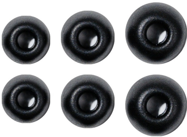 구스페리 갤럭시 버즈3 FE 호환 메모리폼 이어팁 S 2p M 2p L 2p, 블랙, 1개