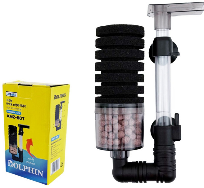 아마존 돌핀 고성능 바이오 스펀지여과기 AMZ-807, 1개, 1W