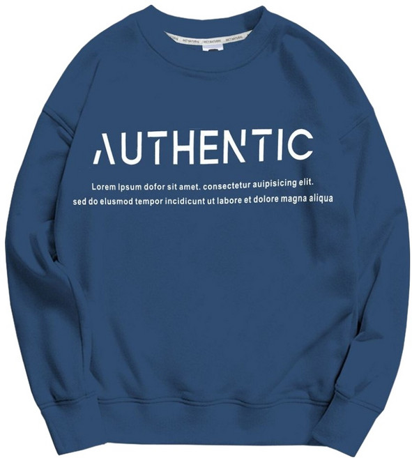 MCT Moon Collection 男女通用毛圈布寬鬆版型字母正品長袖大學T