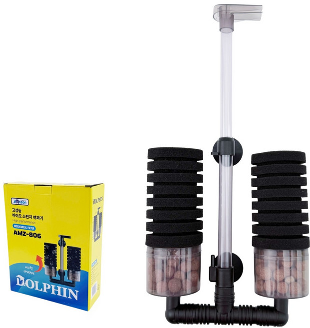 아마존 돌핀 고성능 바이오 스펀지여과기 AMZ-806, 1개, 1W