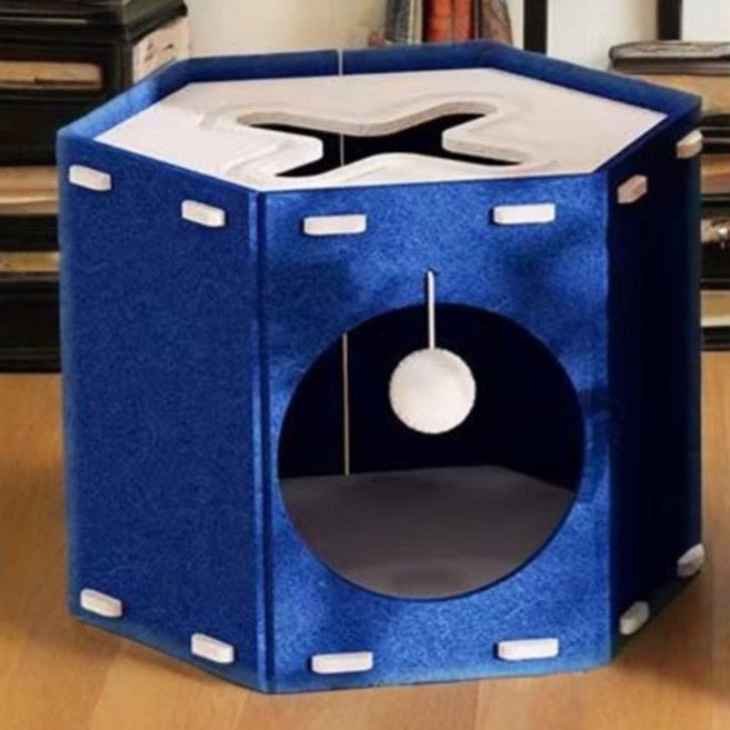 케리빙 고양이 놀이 숨숨집, 블루, 1개
