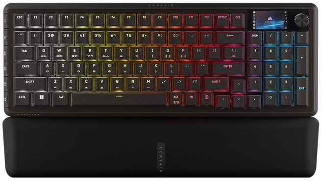 커세어 뱅가드 PRO 96 핫스왑 8K MGX 래피드트리거 유선 게이밍 기계식 키보드, 블랙, 제조사축