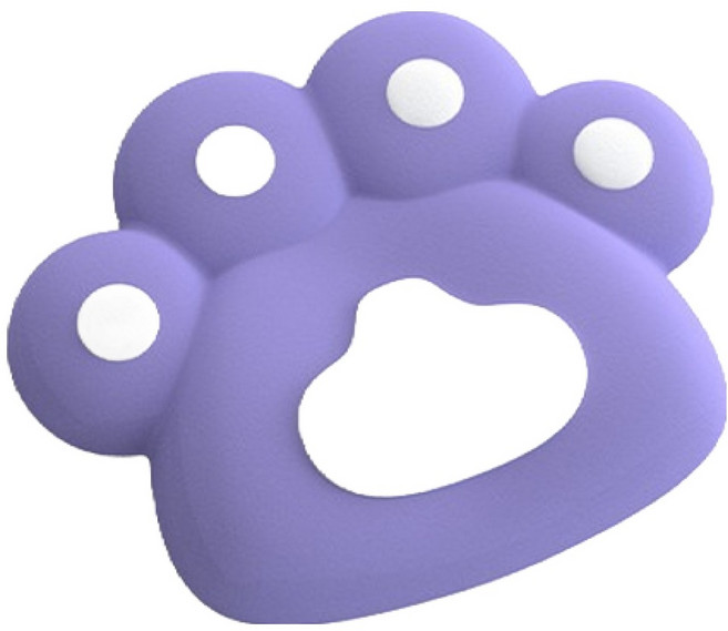 마루나루 품절대란 심플 마우스 손목 받침대, 퍼플화이트, 1개