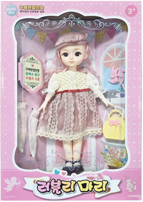 월드스타 세계유통 러블리 마리 구체관절인형, 1개, 베레모, 30cm