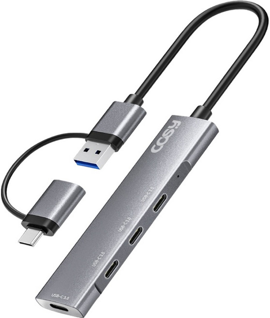 COSY 4埠雙接頭多功能Type-C USB集線器 UH2214CA