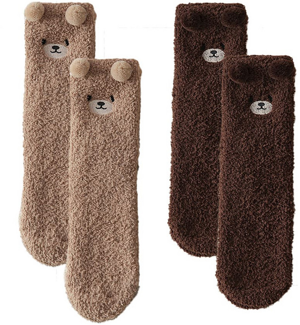 아펙토 곰돌이 수면양말 2켤레 세트