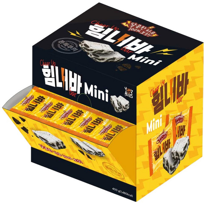 얌즈바이츠 힘내바 미니 쫀득쿠키 40p, 400g, 1개