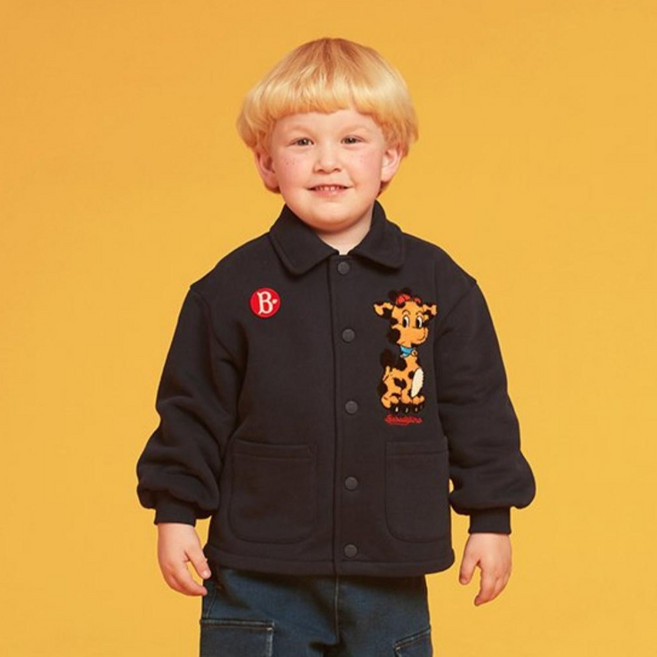 베베드피노 아동용 브룩스 카라 저지 재킷 BP43JD312