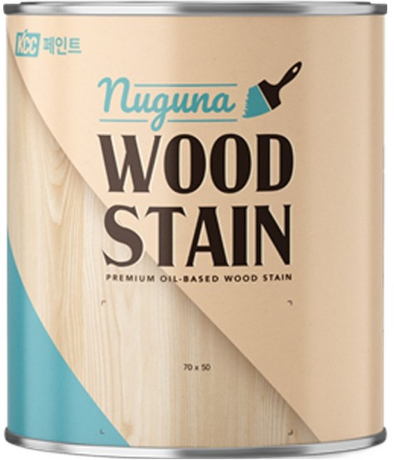 KCC페인트 누구나 우드스테인 페인트, 라이트오크, 1개, 2L