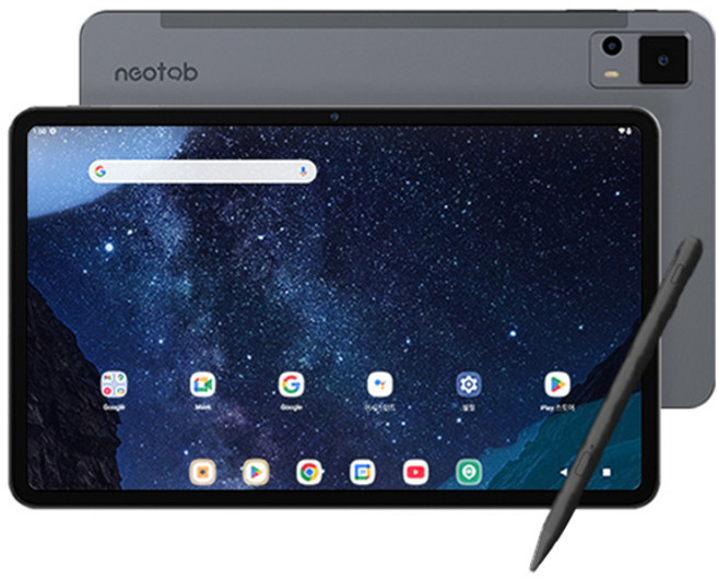 네오탭 Z12 PLUS RAM 8GB LTE 태블릿PC + 전용터치펜 세트, 그레이, 128GB, Wi-Fi+Cellular