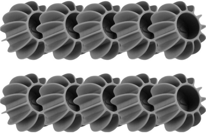 하이엉클 엉킴방지 실리콘 세탁볼 대형, 10개, 그레이