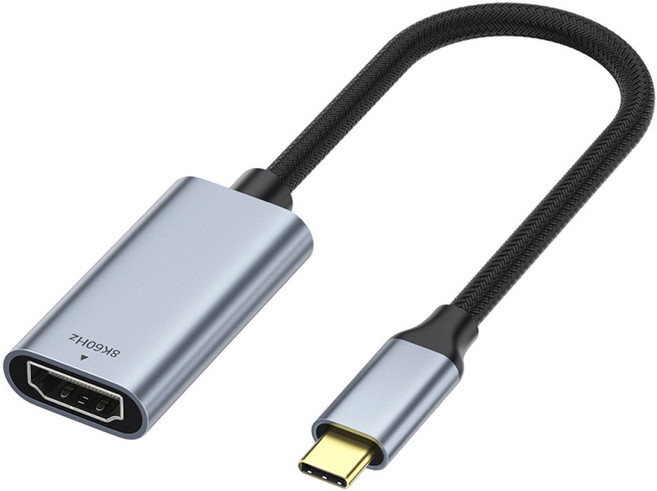 YTEK USB C to HDMI 2.1 轉換器 8K60Hz 電視大螢幕鏡像, 1個, YT-CH21F-02