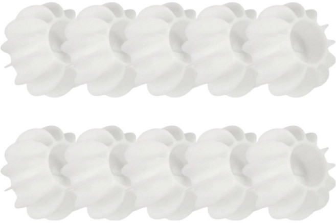 하이엉클 엉킴방지 실리콘 세탁볼 대형, 10개, 화이트