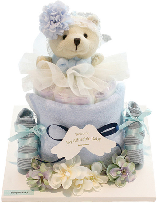 베이비베이커리 발레리나 리노 미니 기저귀케익 1단, 신생아, 1개