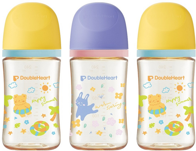 더블하트 모유실감3 PPSU 젖병 트리플팩 세트, 스프링썸머, 240ml, 1세트
