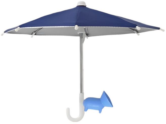 노이원 야외촬영 휴대폰 전용 촬영우산 로얄블루 2p + 홀더 세트 27cm, 1세트