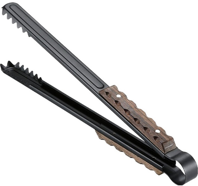 KEEP 티타늄 코팅 장작 숯 캠핑 집게, 1개