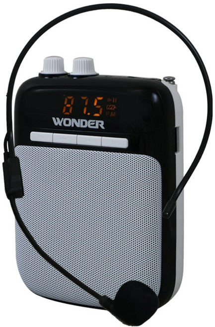 wonder 旺德電通 充電式多功能教學擴音器, 1個, WS-P014, 白色