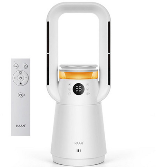 한경희생활과학 공기청정 가습겸용 BLDC 그래핀 날개없는 온풍기, HAAN-P17000, 화이트