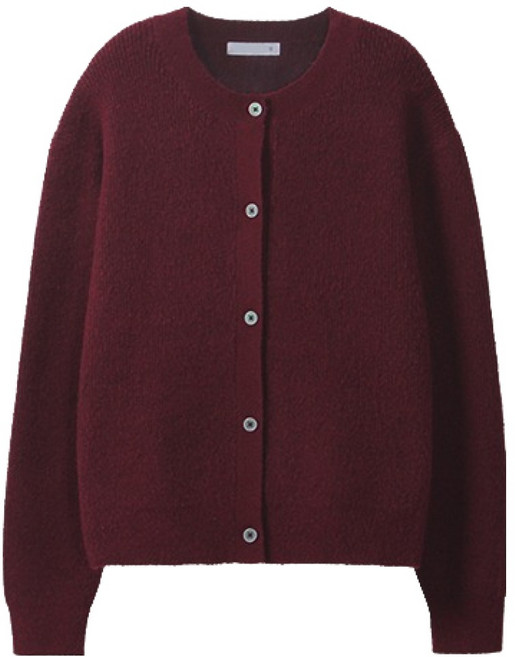 레이먼 남성용 라운드 크롭 니트 가디건