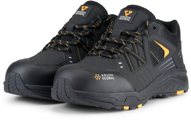 코앤세이프티 끈타입 논슬립 와이드 토캡 안전화 KS-403, 블랙, 1개