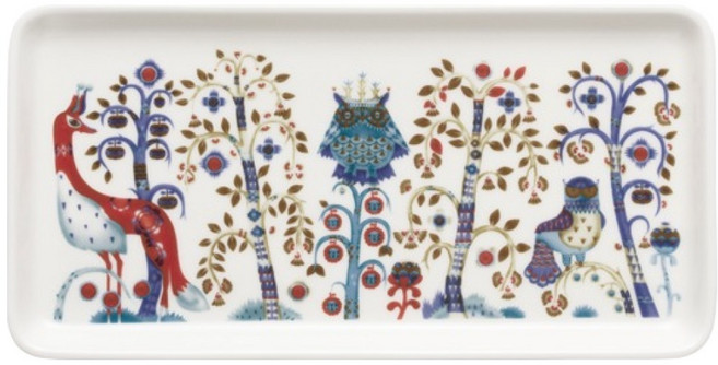 IITTALA Taika 方形盤, 白色, 1個