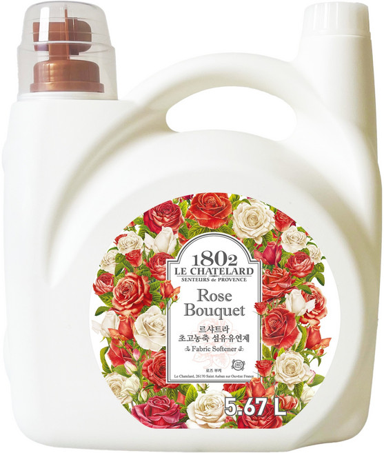 르샤트라1802 초고농축 섬유유연제 로즈부케향, 1개, 5.67L