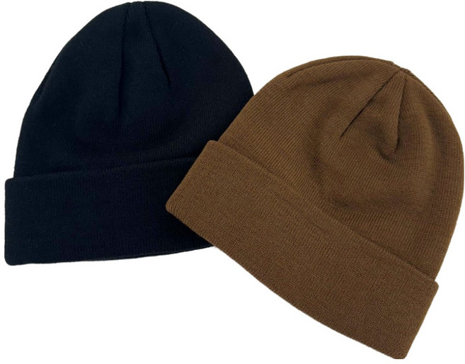 비안 빅사이즈 대두 심플 무지 비니 2p