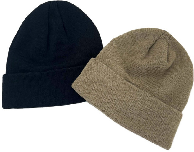 비안 빅사이즈 대두 심플 무지 비니 2p