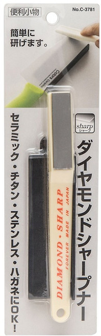 PEARL LIFE 珍珠金屬 鑽石磨刀器 陶瓷刀可用 日本製, 1個, 米色