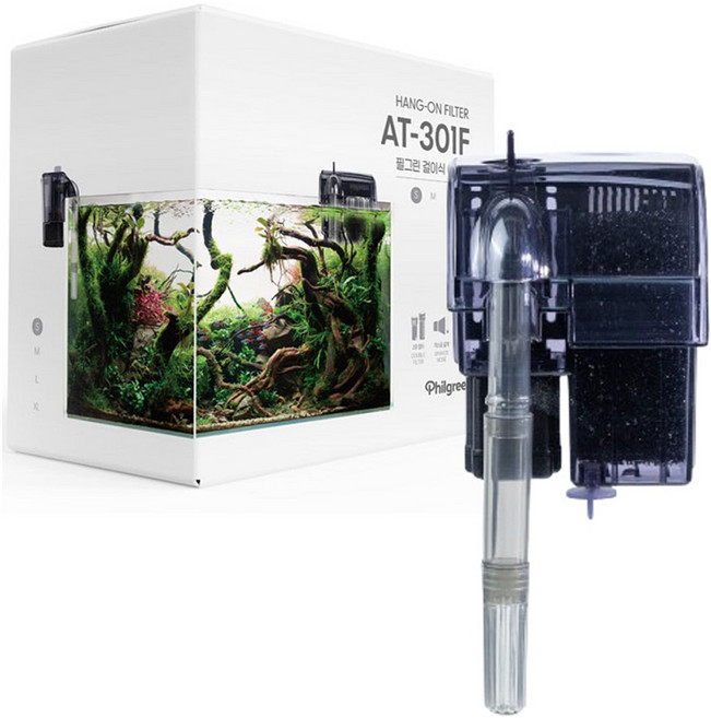 필그린 아쿠아리움 행온 필터 걸이식여과기 S AT-301F, 1개, 3.5W