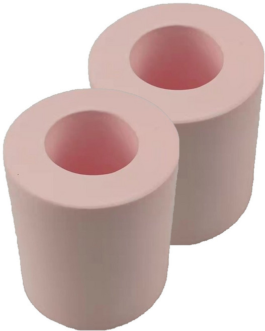 粉彩單孔迷你矽藻土牙刷架, 粉紅色, 2個