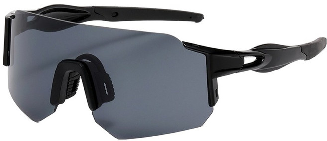 골든레빗 자전거 러닝 낚시 골프 미러변색 렌즈 스포츠 방풍 선글라스, GR01블랙, 1개