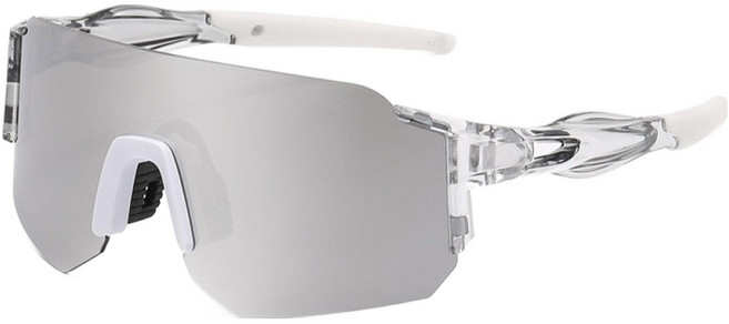 골든레빗 자전거 러닝 낚시 골프 미러변색 렌즈 스포츠 방풍 선글라스, GR05투명그레이, 1개